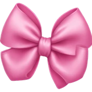 Pink bow sticker