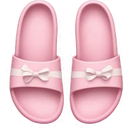 soft pink beach shoes sticker