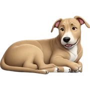 cozy dog on the couch sticker