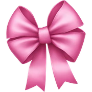 pink bow sticker