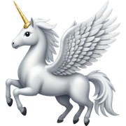 Pegasus white sticker