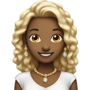 smiling girls with jewelry sticker