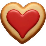 Heart cookie sticker