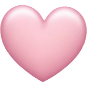 light pink heart sticker