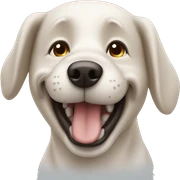 Happy dog sticker