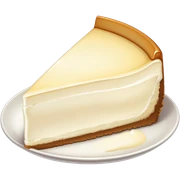 A peace of cream cheesecake  sticker