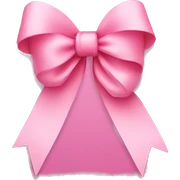 Pink bow sticker