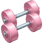 Cute light pink weights sticker