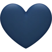 dark blue heart sticker