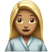Girl in housecoat sticker