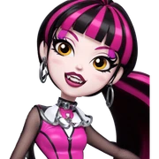 colorful girl with fangs sticker