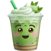 iced matcha latte sticker