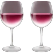 Two wine glasses sticker