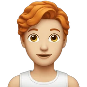 redhead sticker