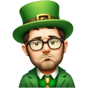 Sad Leprechaun sticker