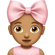 Baby pink bow  sticker