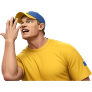 boy in yellow shirt hat sticker