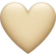 Beige heart  sticker
