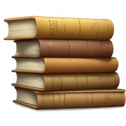 neutral stack of books sticker
