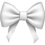 White bow sticker