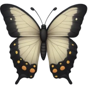 Black butterfly  sticker