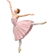 ballerina in graceful motion sticker