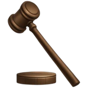 hammer law justice sticker
