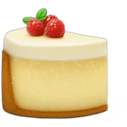 Glitter cheesecake sticker