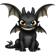 Toothless sticker