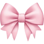 Light pink bow sticker