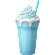 pastel blue milkshake sticker
