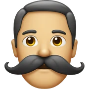 mustache sticker