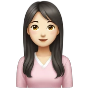 Korean girl sticker