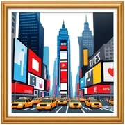 Times Square  sticker