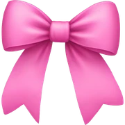 Pink bow sticker