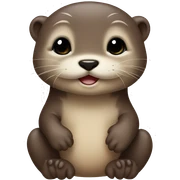 Little otter baby sticker