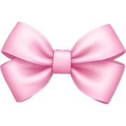 Baby pink bow sticker