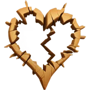 Broken heart sticker
