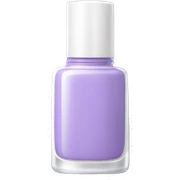 Light purple bottle of nail polish with cute white lid sticker