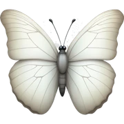 White butterfly sticker