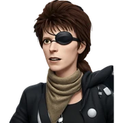 girl with scarf and eyepatch sticker