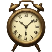 vintage clock sticker