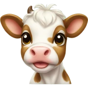 baby cow sticker