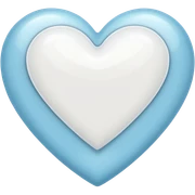 white heart sticker