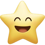 happy star sticker
