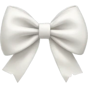 White bow sticker