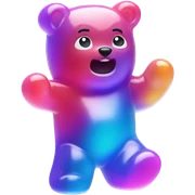 Gummy bear sticker
