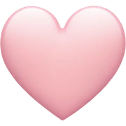 light pink heart sticker