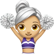 Cheerleader sticker