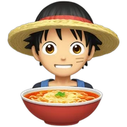 luffy ramen sticker
